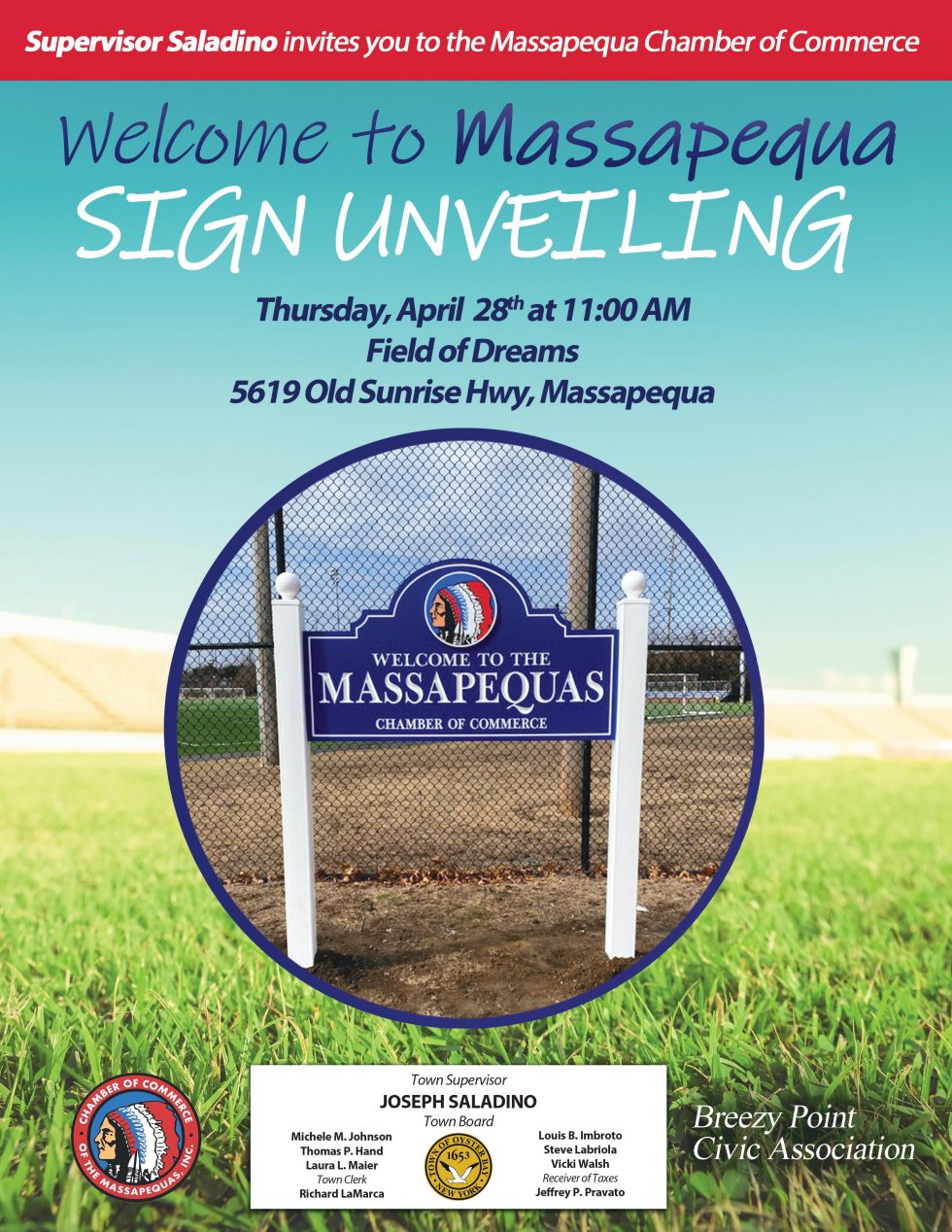 Massapequa Sign Unveiling Massapequa Chamber of Commerce